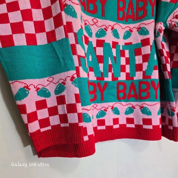 Womens Christmas sweater Santa Baby! Size XXL - Picture 5 of 7